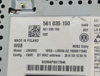 2016-2017 Volkswagen Jetta Radio AM FM Cd Player Receiver Replacement P/N:561 035 150 Fits Fits 2013 2014 2015 2016 2017 OEM
