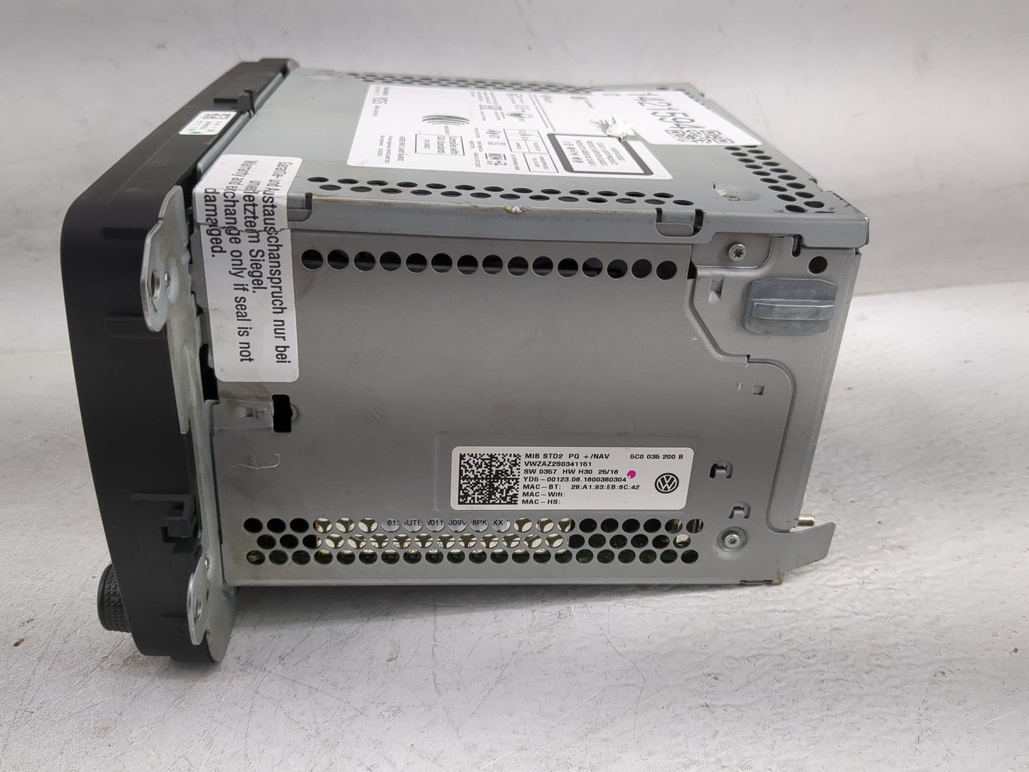 2017 Volkswagen Jetta Radio AM FM Cd Player Receiver Replacement Fits OEM Used Auto Parts - Oemusedautoparts1.com
