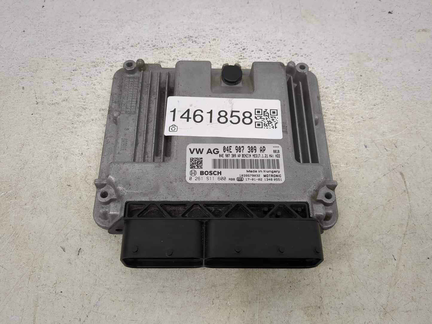 2016-2017 Volkswagen Jetta PCM Engine Control Computer ECU ECM PCU OEM P/N:04E 907 309 AP 0 261 S11 500 Fits Fits 2016 2017 