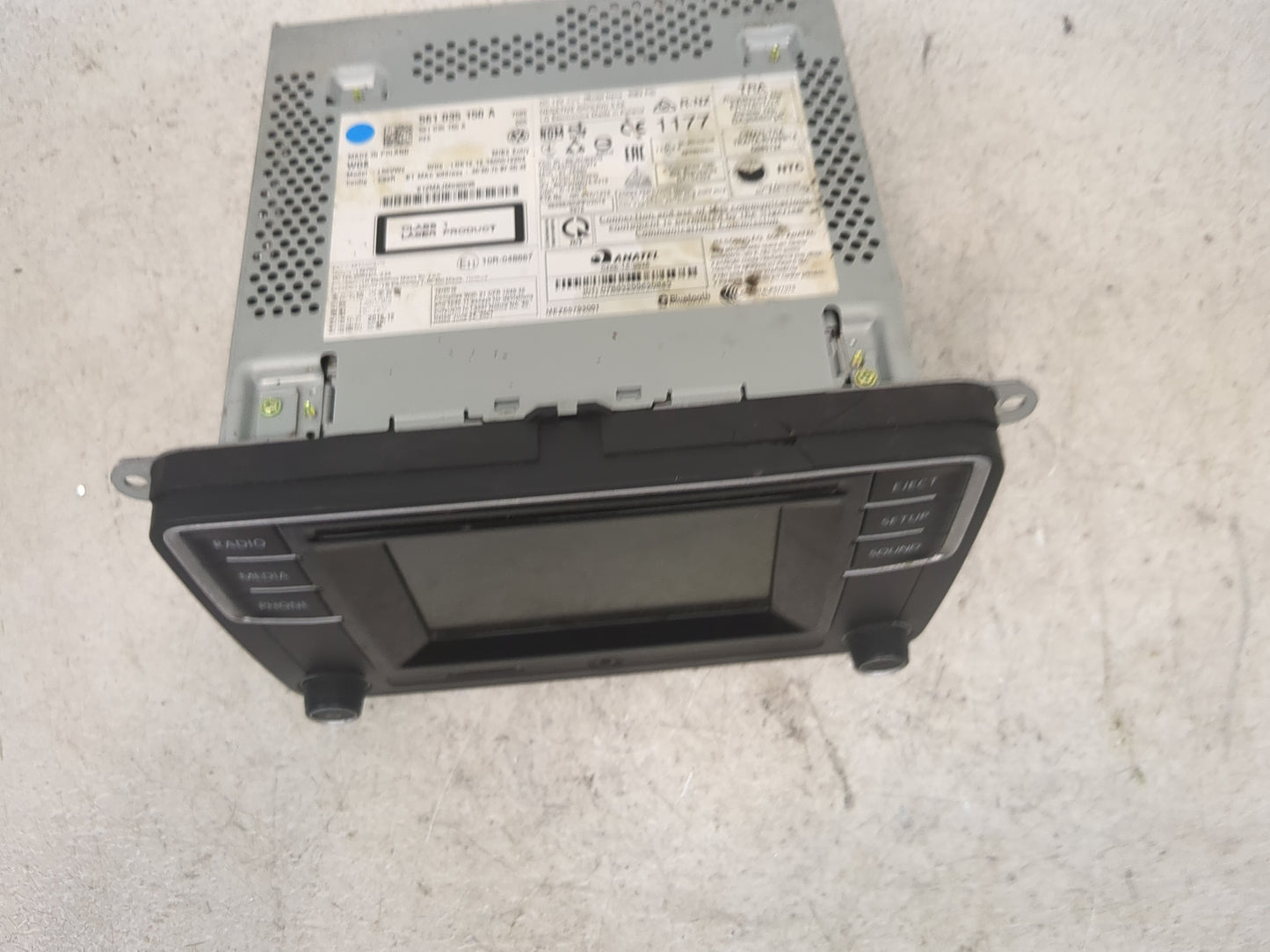 2015-2017 Volkswagen Jetta Radio AM FM Cd Player Receiver Replacement P/N:561035150A 561035150 Fits Fits 2015 2016 2017 OEM 