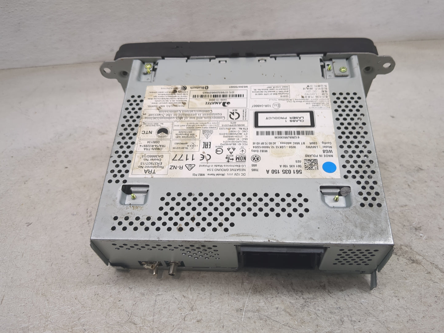 2015-2017 Volkswagen Jetta Radio AM FM Cd Player Receiver Replacement P/N:561035150A 561035150 Fits Fits 2015 2016 2017 OEM 
