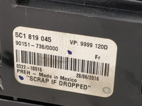 2017-2018 Volkswagen Jetta Climate Control Module Temperature AC/Heater Replacement P/N:5C1819045 90151-736/0000 Fits OEM Us