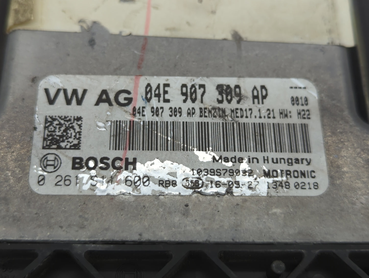 2016-2017 Volkswagen Jetta PCM Engine Control Computer ECU ECM PCU OEM P/N:04E 907 309 AP 04E 907 309 EE Fits Fits 2016 2017