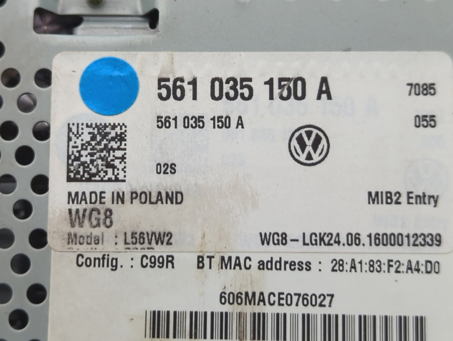 2017-2017 Volkswagen Jetta Am Fm Cd Player Radio Receiver - Oemusedautoparts1.com