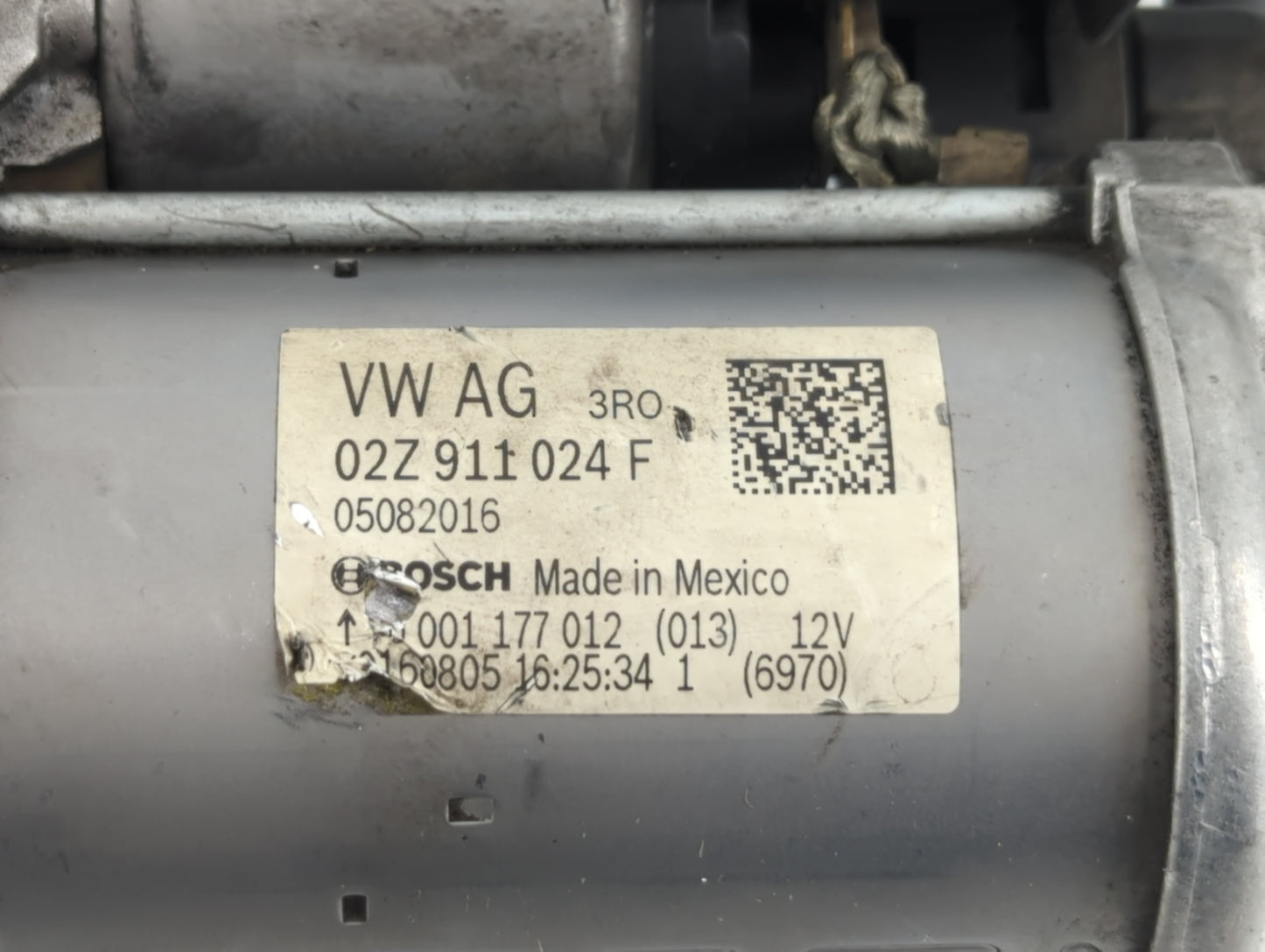 2015-2021 Volkswagen Jetta Car Starter Motor Solenoid OEM P/N:02Z 911 024 F Fits Fits 2015 2016 2017 2018 2019 2020 2021 OEM