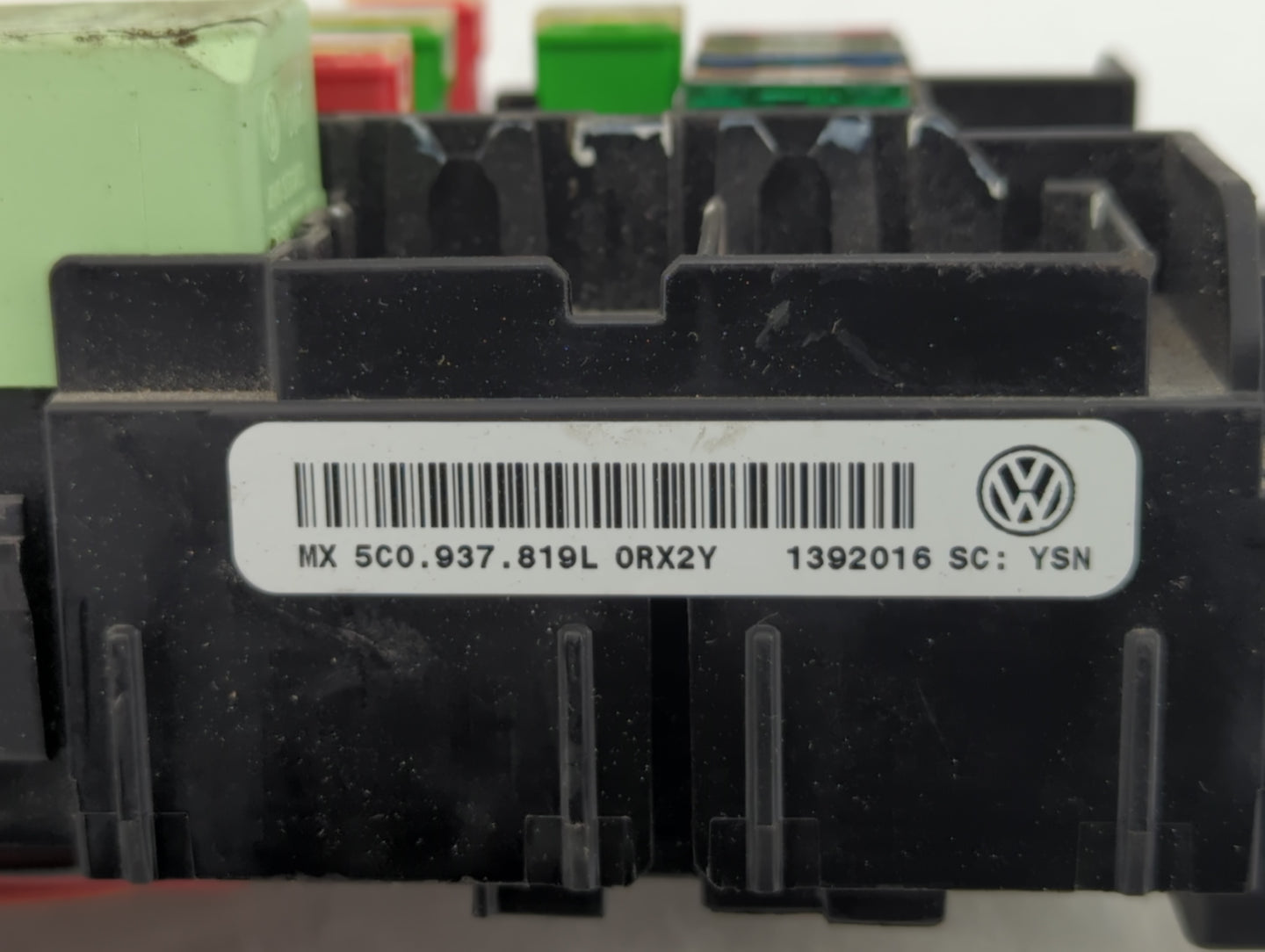 2015-2018 Volkswagen Jetta Fusebox Fuse Box Panel Relay Module P/N:1392016 MX 5C0 937 819L Fits Fits 2015 2016 2017 2018 OEM