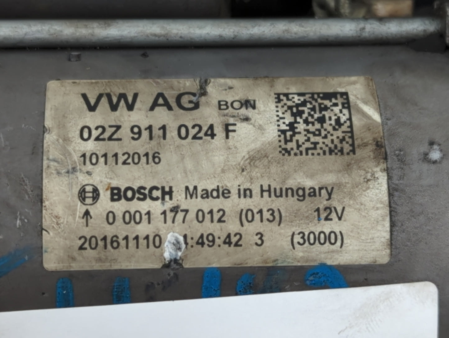 2015-2021 Volkswagen Jetta Car Starter Motor Solenoid OEM P/N:02Z 911 024 F Fits Fits 2015 2016 2017 2018 2019 2020 2021 OEM