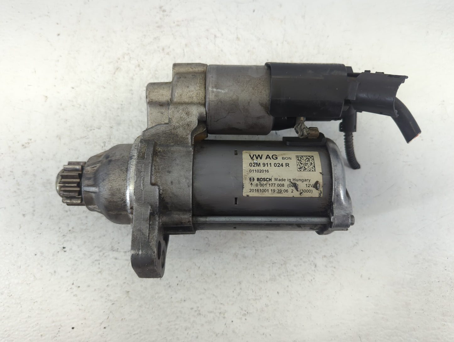 2015-2019 Volkswagen Jetta Car Starter Motor Solenoid OEM P/N:02M 911 024 R Fits Fits 2015 2016 2017 2018 2019 OEM Used Auto