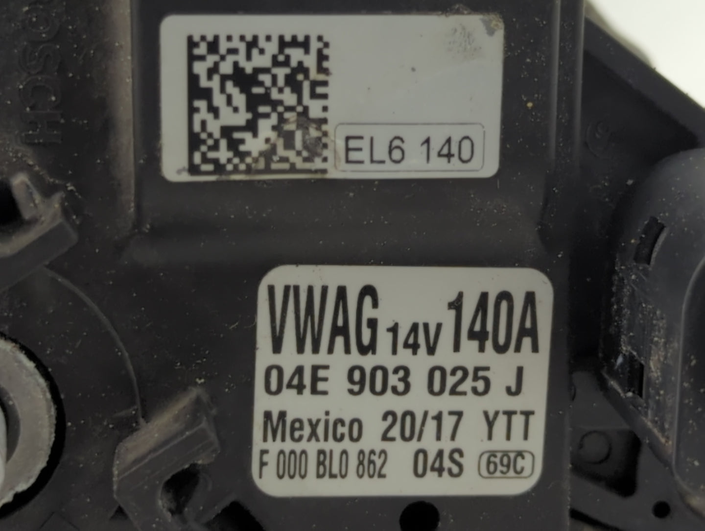 2016-2017 Volkswagen Jetta Alternator Replacement Generator Charging Assembly Engine OEM P/N:04E 903 025 J Fits Fits 2016 20