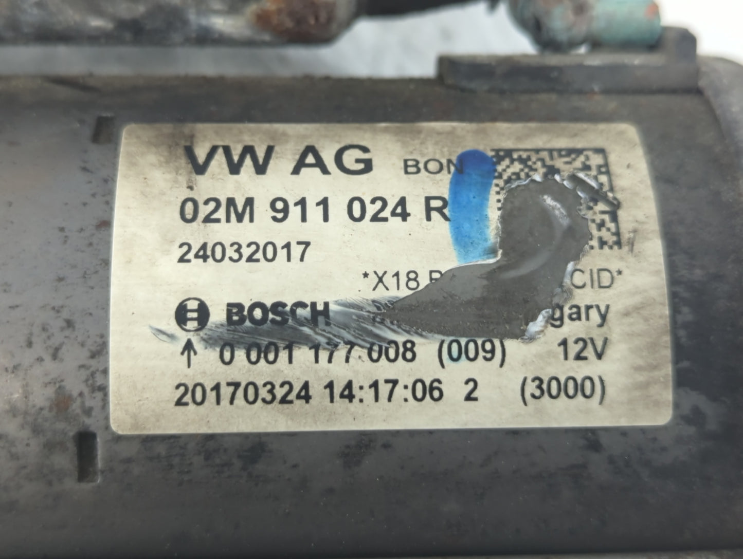 2014 Volkswagen Jetta Car Starter Motor Solenoid OEM P/N:20170324 24032017 Fits Fits 2015 2016 2017 2018 2019 2020 2021 2022