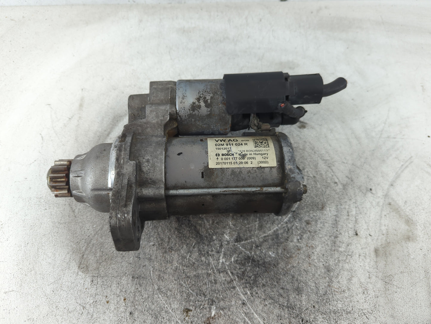 2014 Volkswagen Jetta Car Starter Motor Solenoid OEM P/N:02M 911 024 R Fits Fits 2015 2016 2017 2018 2019 2020 2021 2022 OEM