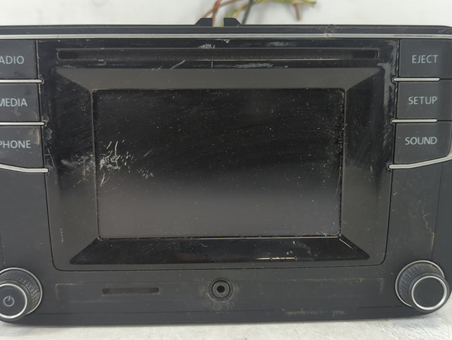 2017 Volkswagen Jetta Radio AM FM Cd Player Receiver Replacement P/N:561 035 150 A Fits OEM Used Auto Parts - Oemusedautopar