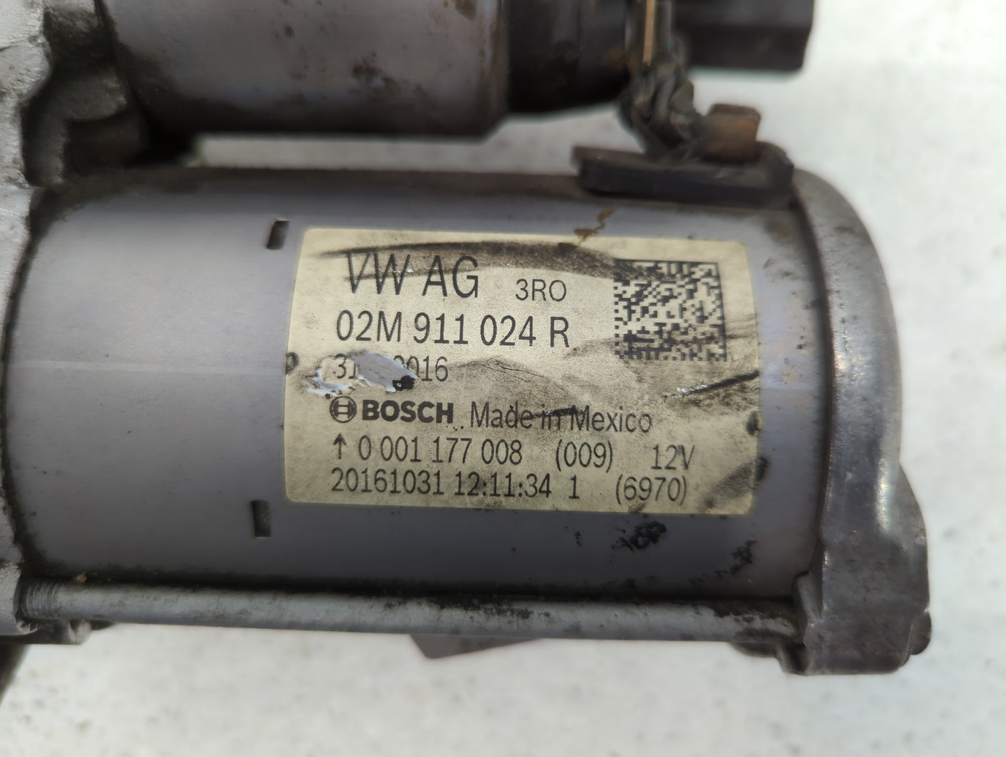 2014 Volkswagen Jetta Car Starter Motor Solenoid OEM P/N:02M 911 024 R Fits Fits 2015 2016 2017 2018 2019 2020 2021 2022 OEM