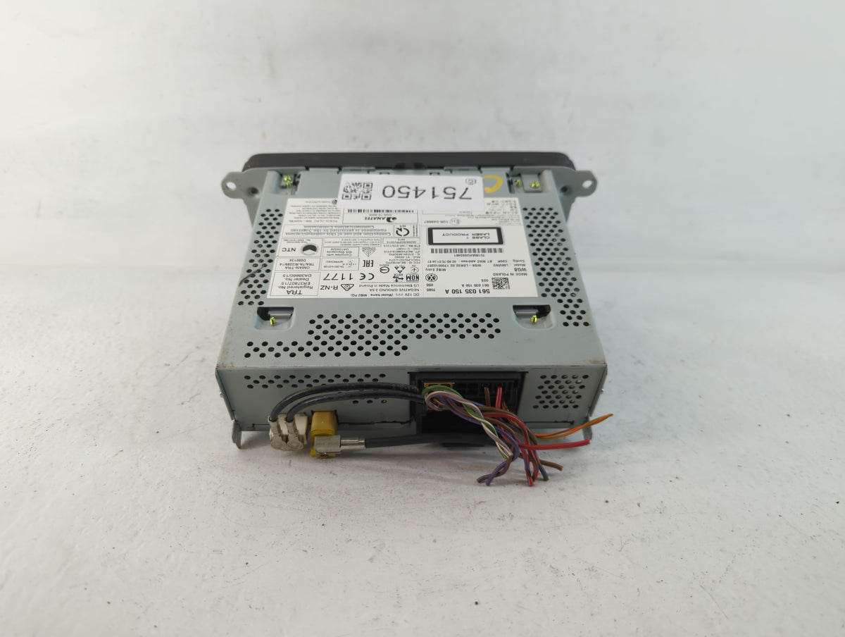2017-2017 Volkswagen Jetta Am Fm Cd Player Radio Receiver 751450 - Oemusedautoparts1.com