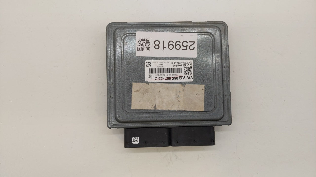 2017 Volkswagen Passat PCM Engine Control Computer ECU ECM PCU OEM P/N:06K 907 425 C Fits OEM Used Auto Parts - Oemusedautop