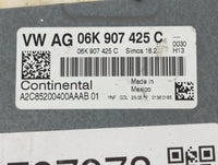 2017 Volkswagen Passat PCM Engine Control Computer ECU ECM PCU OEM P/N:06K 907 425 C Fits OEM Used Auto Parts - Oemusedautop