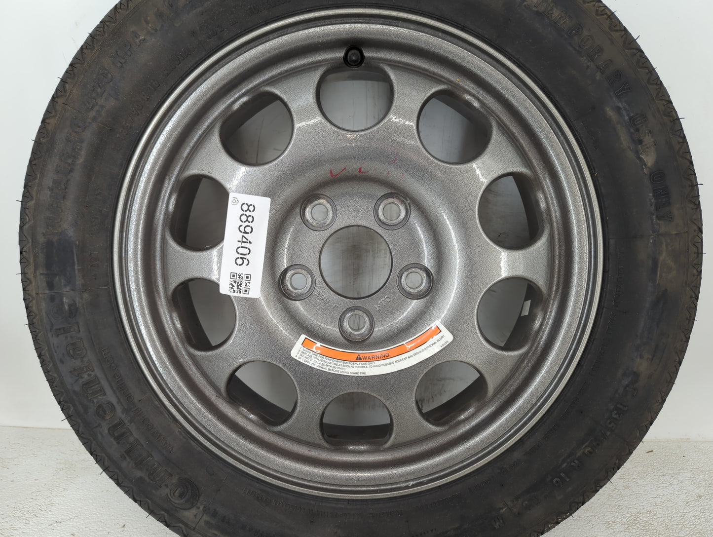 2016-2018 Volkswagen Passat Spare Donut Tire Wheel Rim Oem - Oemusedautoparts1.com
