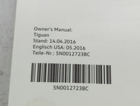 2017 Volkswagen Tiguan Owners Manual Book Guide P/N:5N0012723BC OEM Used Auto Parts - Oemusedautoparts1.com