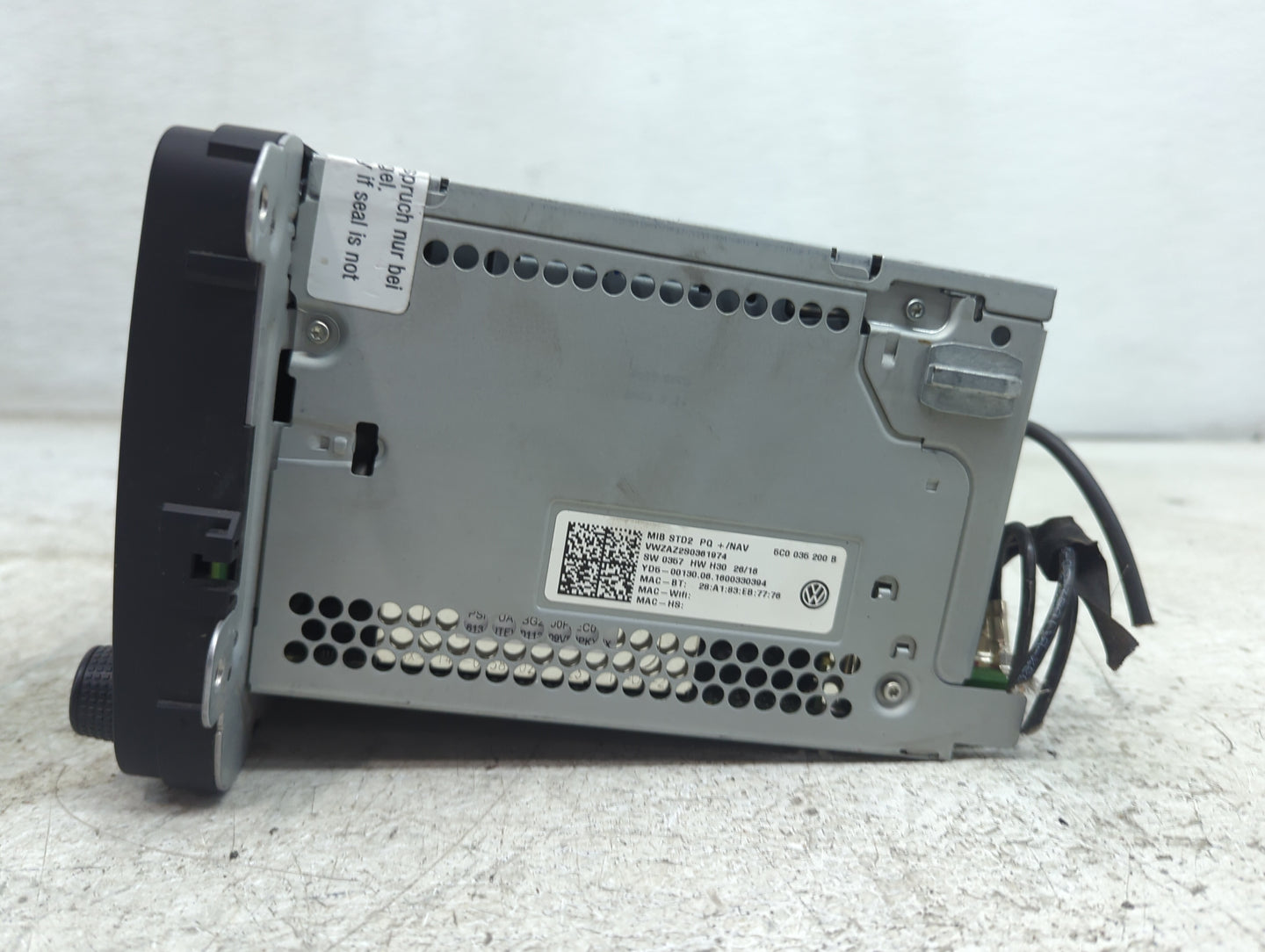2017 Volkswagen Tiguan Radio AM FM Cd Player Receiver Replacement P/N:5C0035200B 1788F-UGZZF2, CWTUGZZF2, YD5 Fits Fits 2018