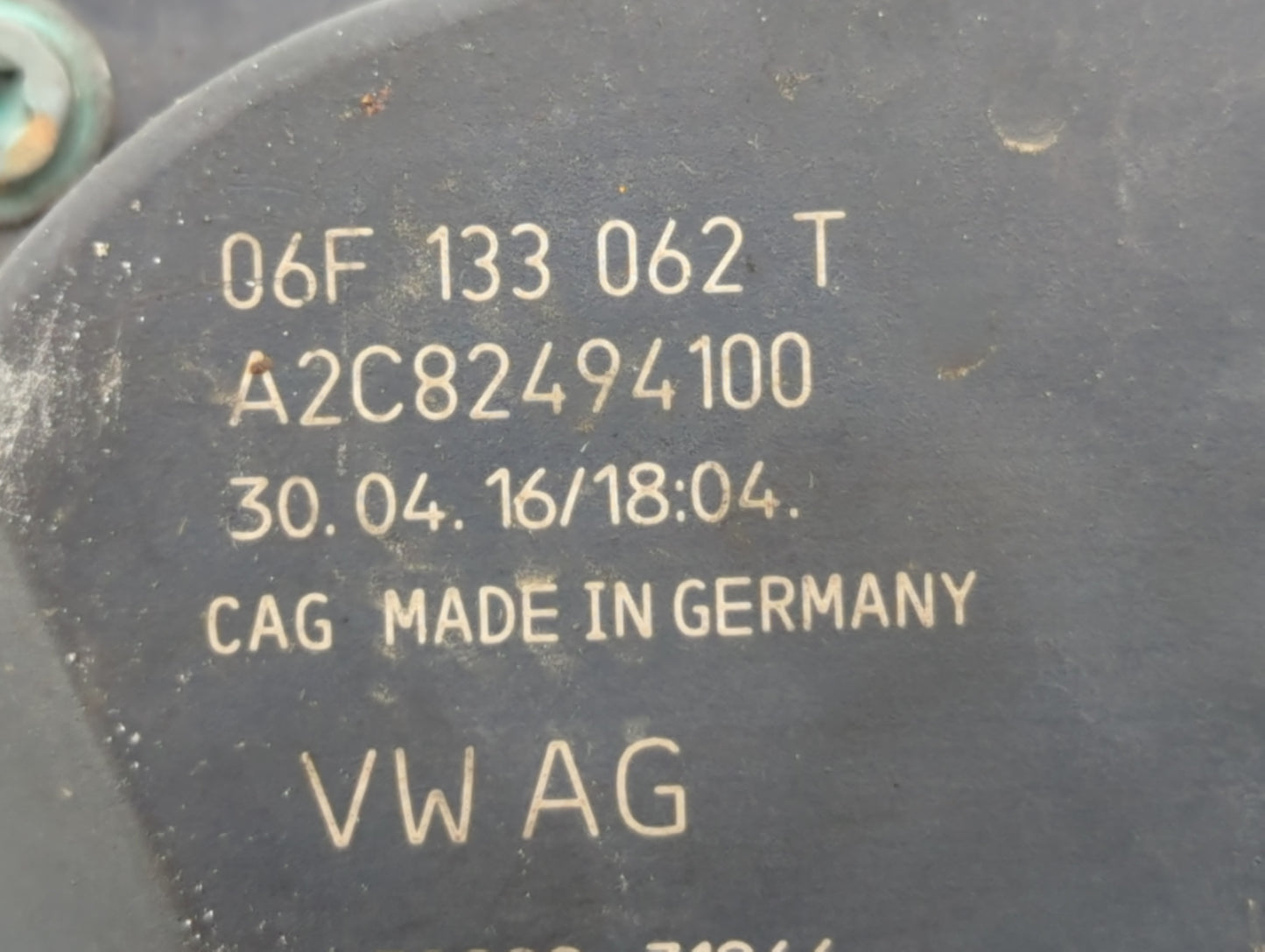 2009-2018 Volkswagen Tiguan Throttle Body P/N:A2C82494100 06F 133 062 T Fits OEM Used Auto Parts - Oemusedautoparts1.com