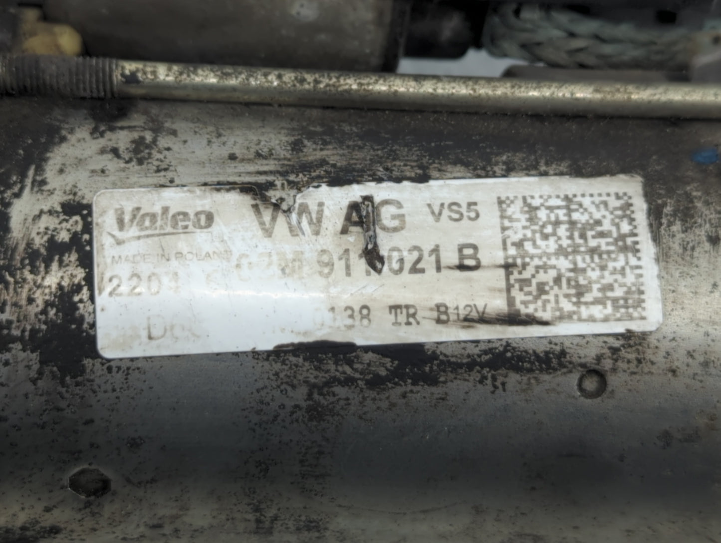 2009-2017 Volkswagen Tiguan Car Starter Motor Solenoid OEM P/N:02M 91 021 B Fits OEM Used Auto Parts - Oemusedautoparts1.com