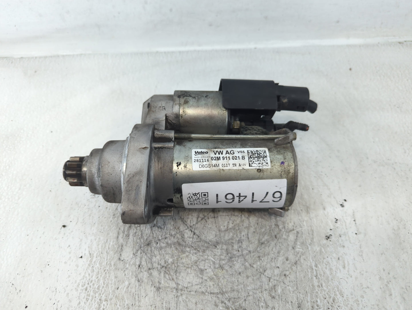 2009-2017 Volkswagen Tiguan Car Starter Motor Solenoid OEM P/N:02M 911 021 B Fits OEM Used Auto Parts - Oemusedautoparts1.co