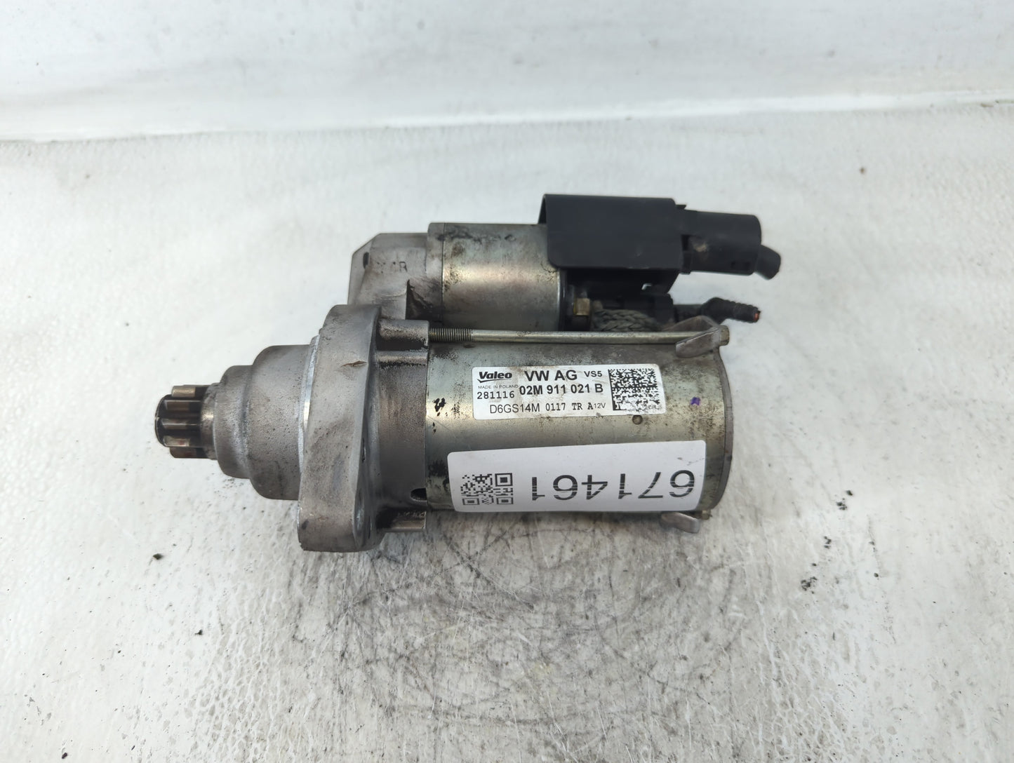 2009-2017 Volkswagen Tiguan Car Starter Motor Solenoid OEM P/N:02M 911 021 B Fits OEM Used Auto Parts - Oemusedautoparts1.co