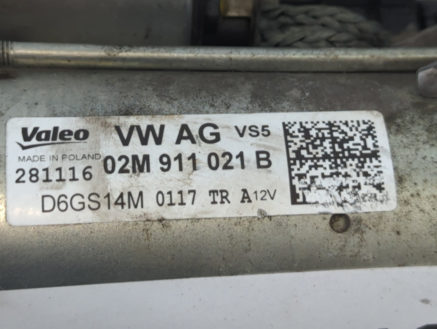 2009-2017 Volkswagen Tiguan Car Starter Motor Solenoid OEM P/N:02M 911 021 B Fits OEM Used Auto Parts - Oemusedautoparts1.co