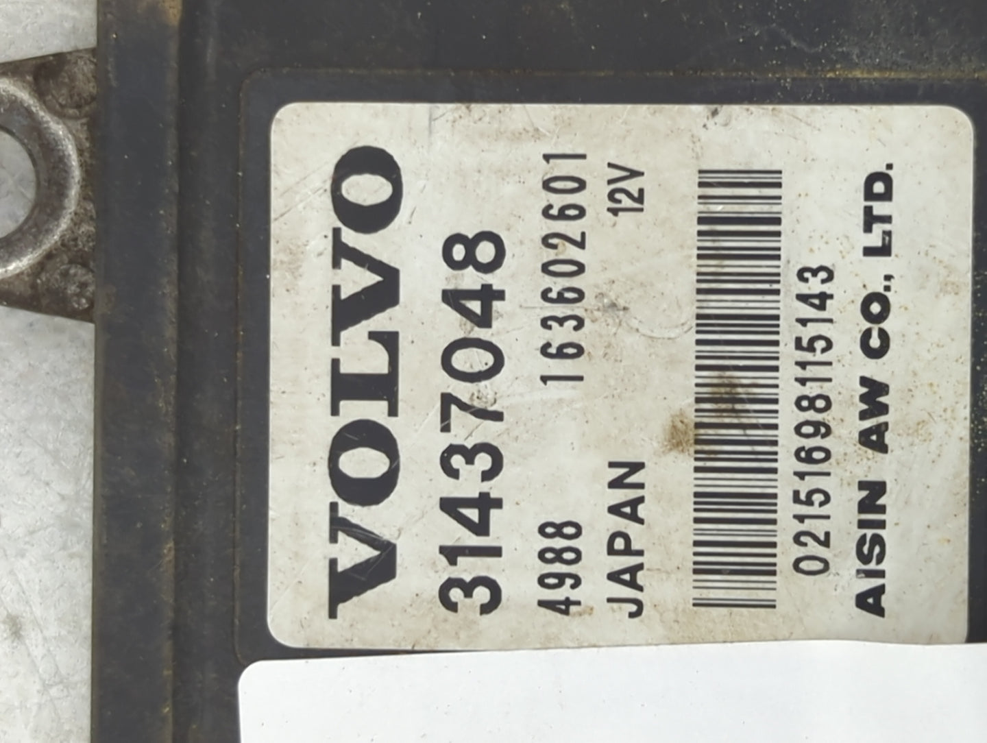 2015-2018 Volvo S60 Transmission Control Module Tcu Tcm - Oemusedautoparts1.com