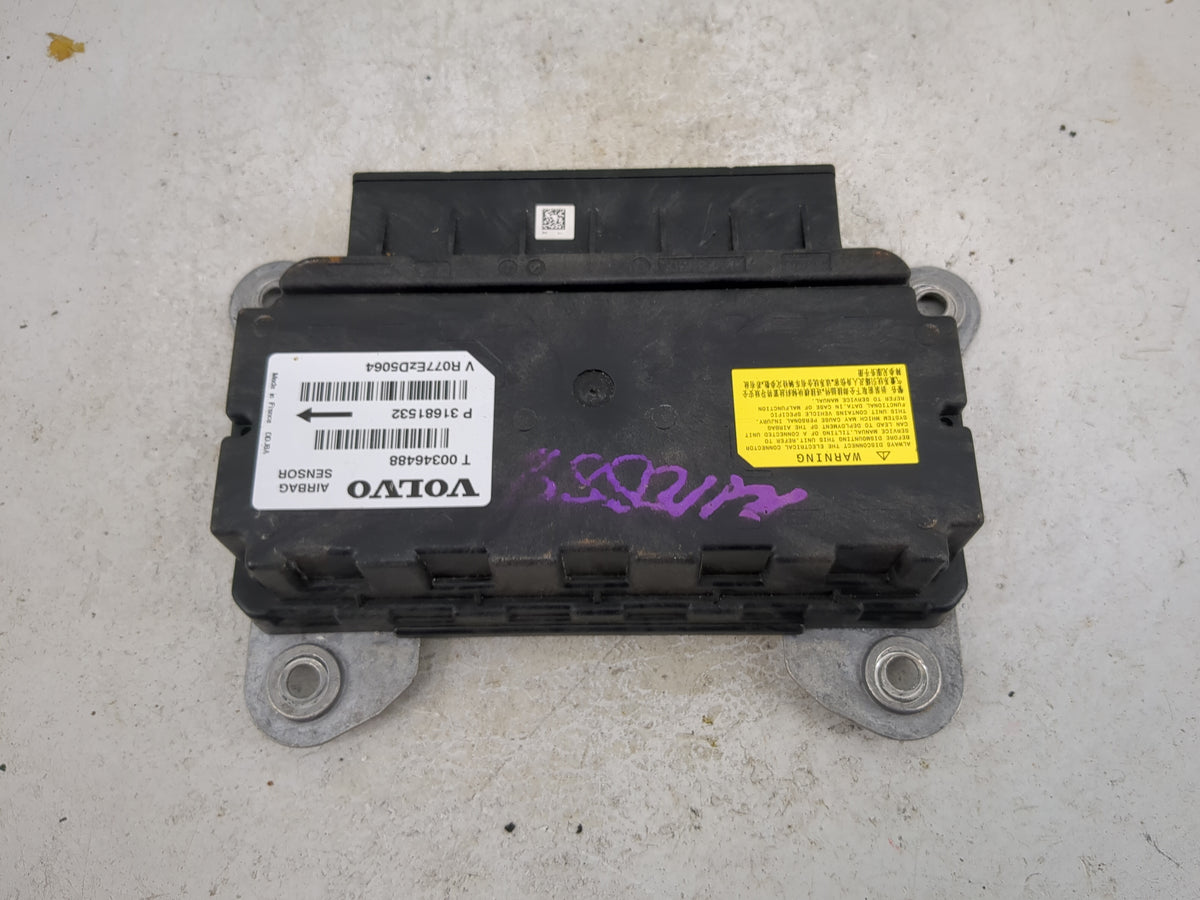 2016-2018 Volvo S60 Srs Safety Restraint System Module - Oemusedautoparts1.com