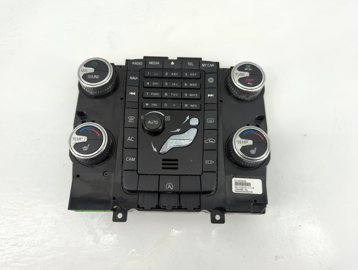 2017 Volvo Xc60 Climate Control Module Temperature AC/Heater Replacement Fits OEM Used Auto Parts - Oemusedautoparts1.com