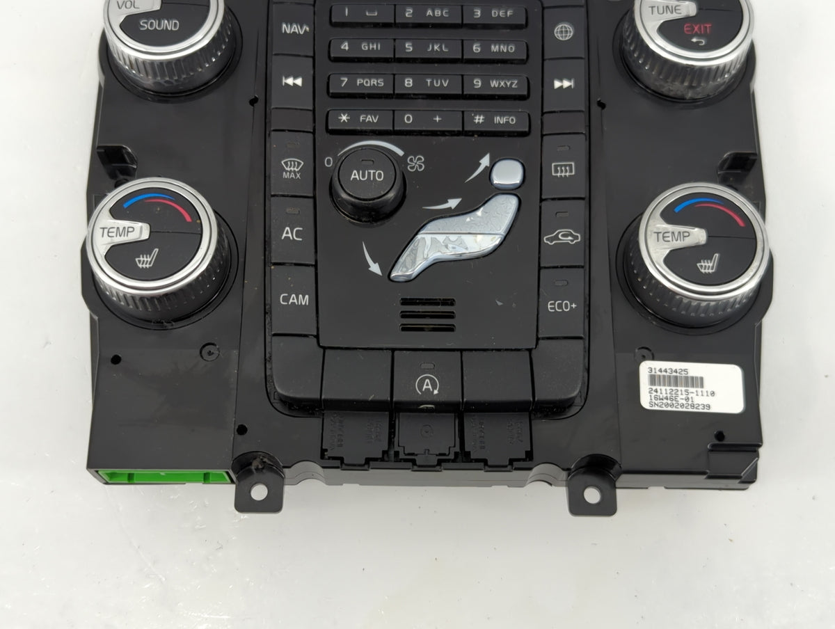 2017 Volvo Xc60 Climate Control Module Temperature AC/Heater Replacement Fits OEM Used Auto Parts - Oemusedautoparts1.com