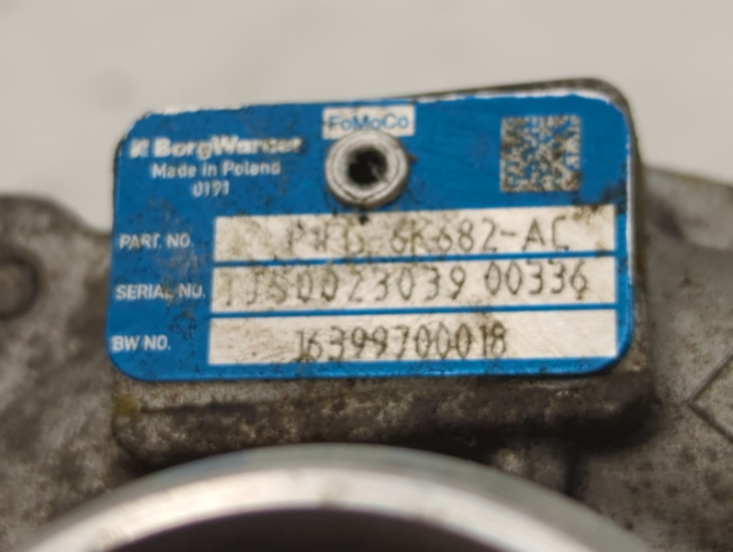 2014 Ford Fusion Turbocharger Turbo Charger Super Charger Supercharger - Oemusedautoparts1.com