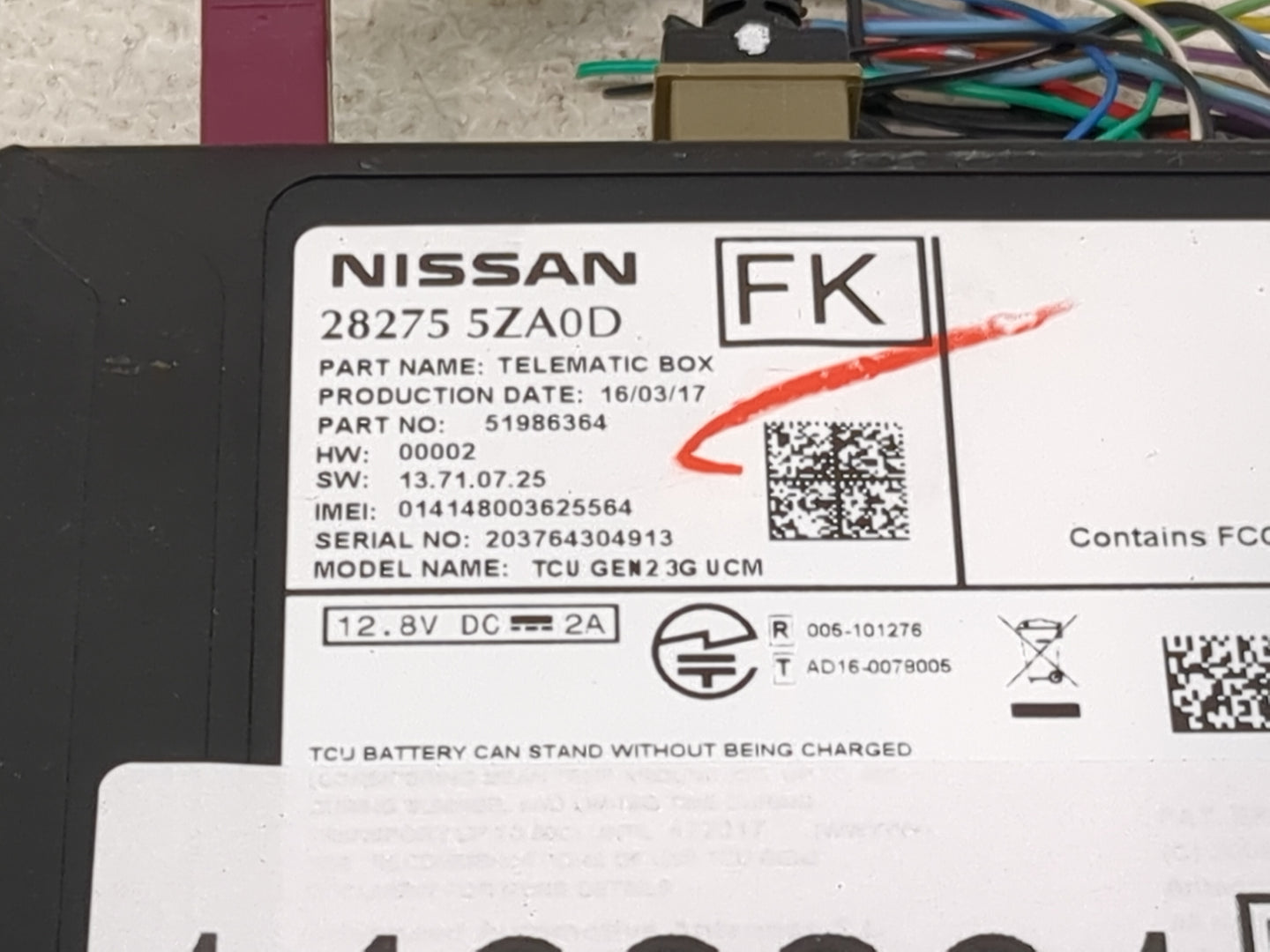 2016-2018 Infiniti Q50 Telematics Control Module 1468361 - Oemusedautoparts1.com
