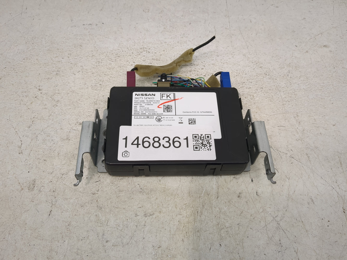 2016-2018 Infiniti Q50 Telematics Control Module 1468361 - Oemusedautoparts1.com