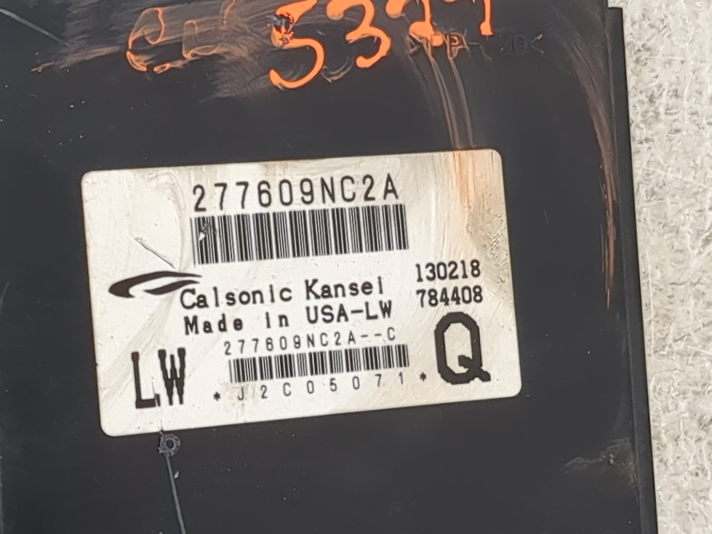 2018-2018 Infiniti Qx60 Temperature Control Module 277609nc2a 1468150 - Oemusedautoparts1.com