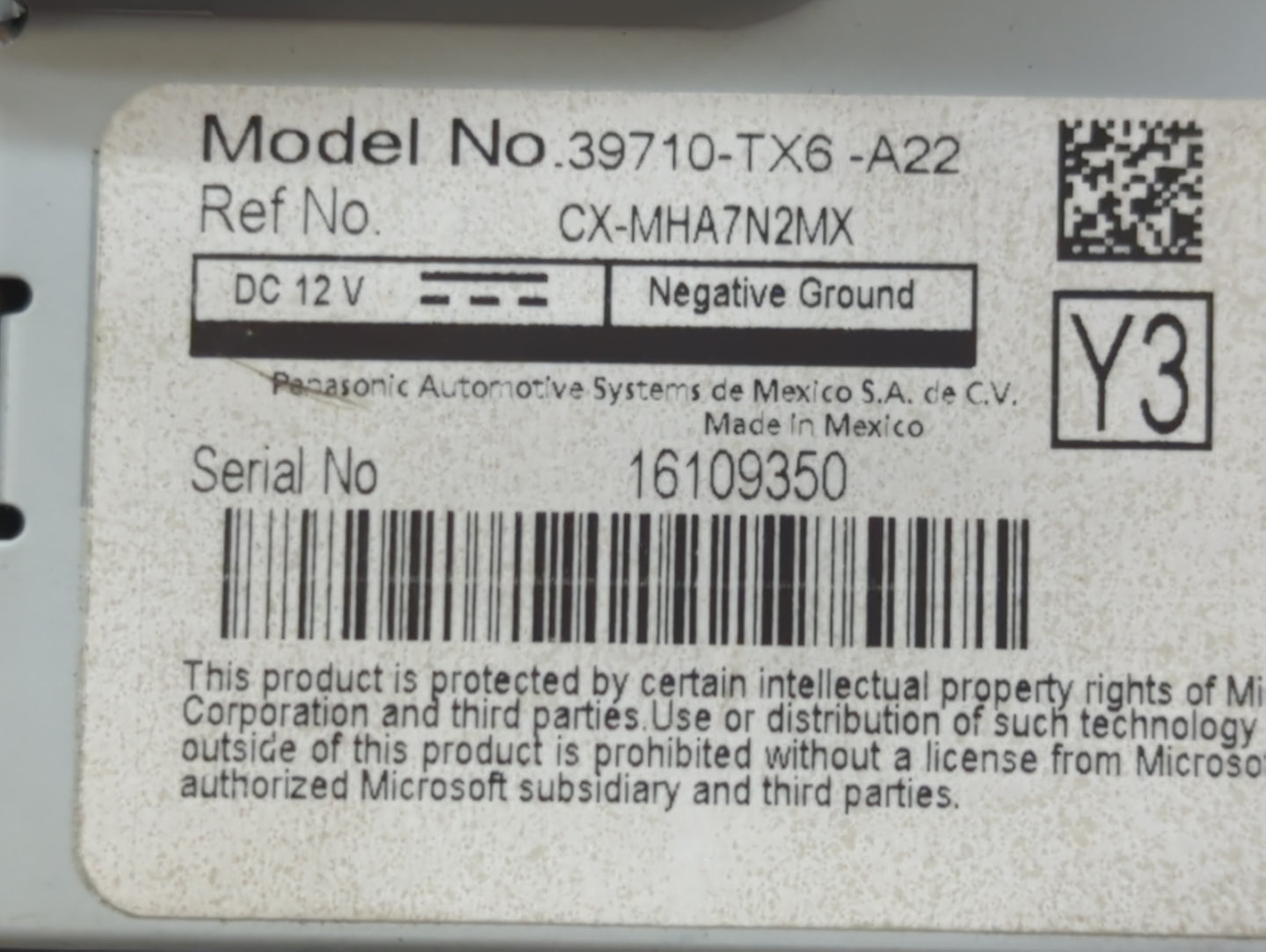 2018-2018 Acura Ilx Information Display Screen - Oemusedautoparts1.com