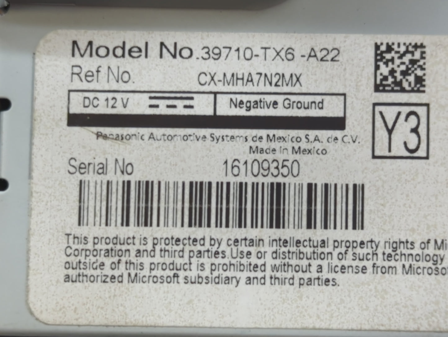2018-2018 Acura Ilx Information Display Screen - Oemusedautoparts1.com