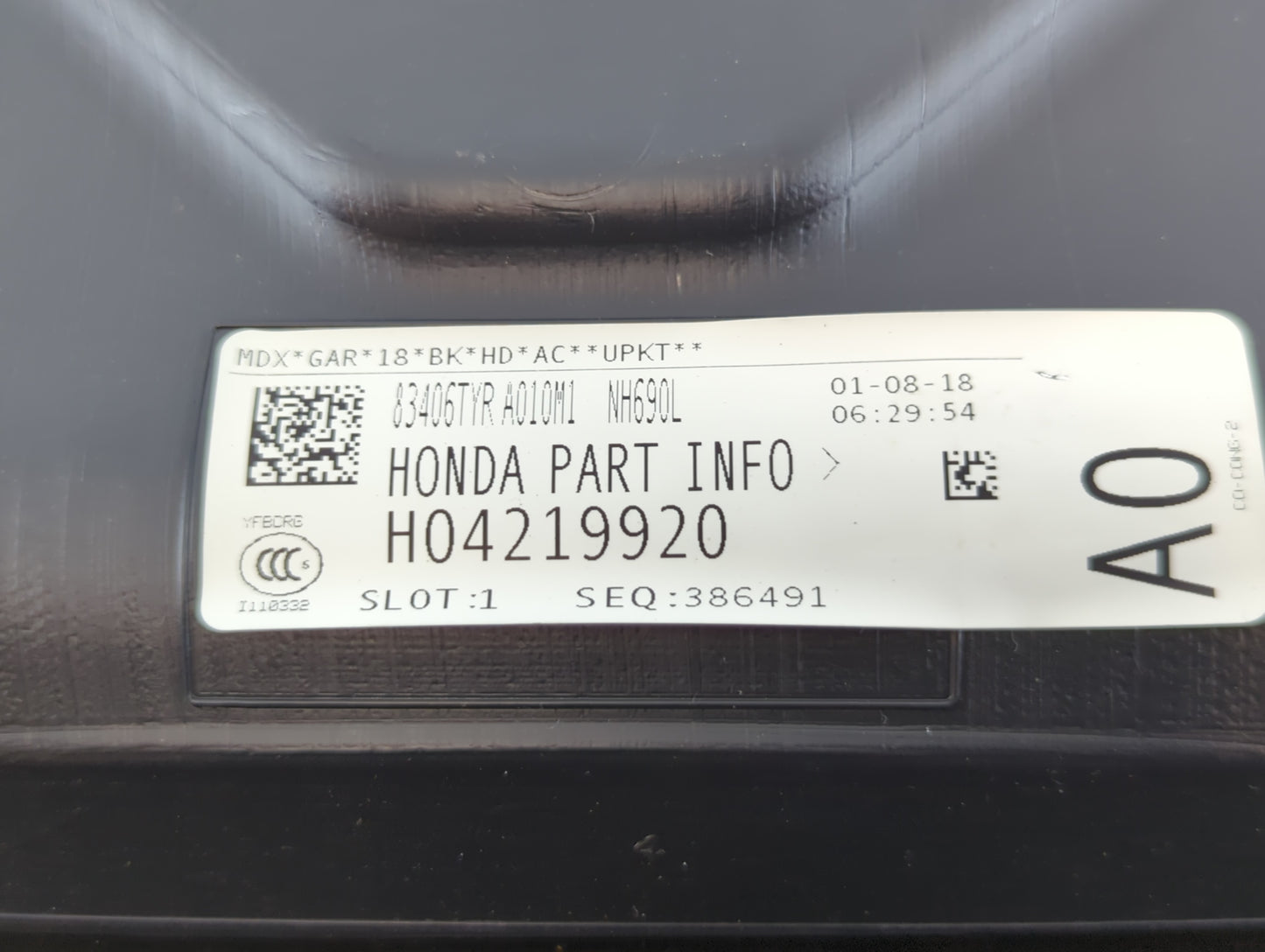 2017-2020 Acura Mdx Climate Control Module Temperature AC/Heater Replacement P/N:H04219920 83406TYR A010M1 Fits OEM Used Aut