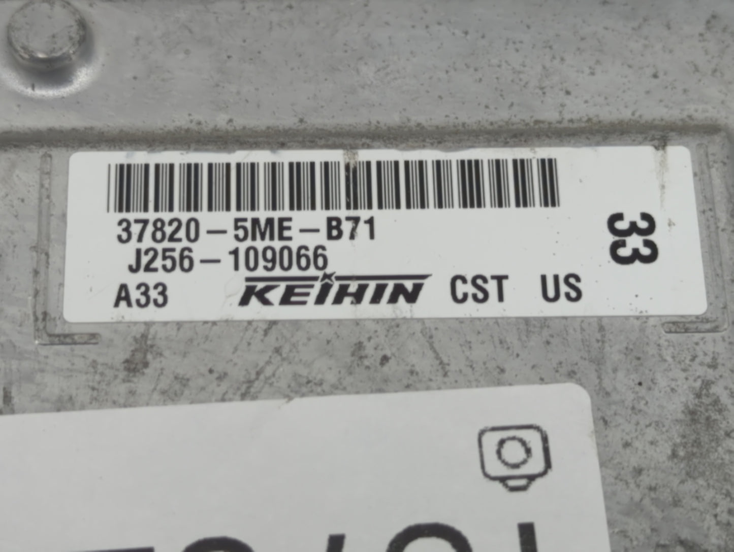 2018 Acura Rdx PCM Engine Control Computer ECU ECM PCU OEM P/N:J256-109066 37820-5ME Fits OEM Used Auto Parts - Oemusedautop