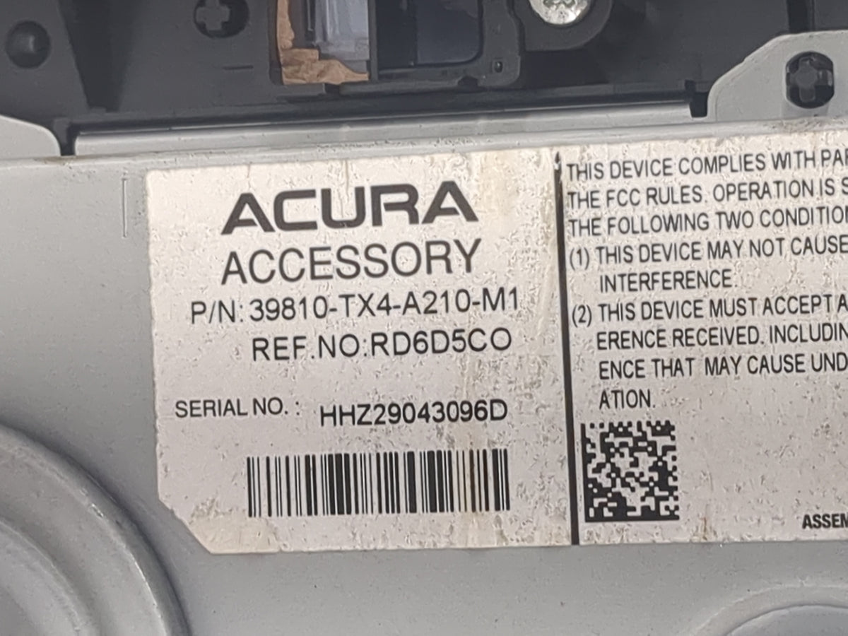2016-2018 Acura Rdx Information Radio Display Screen 1517834 - Oemusedautoparts1.com