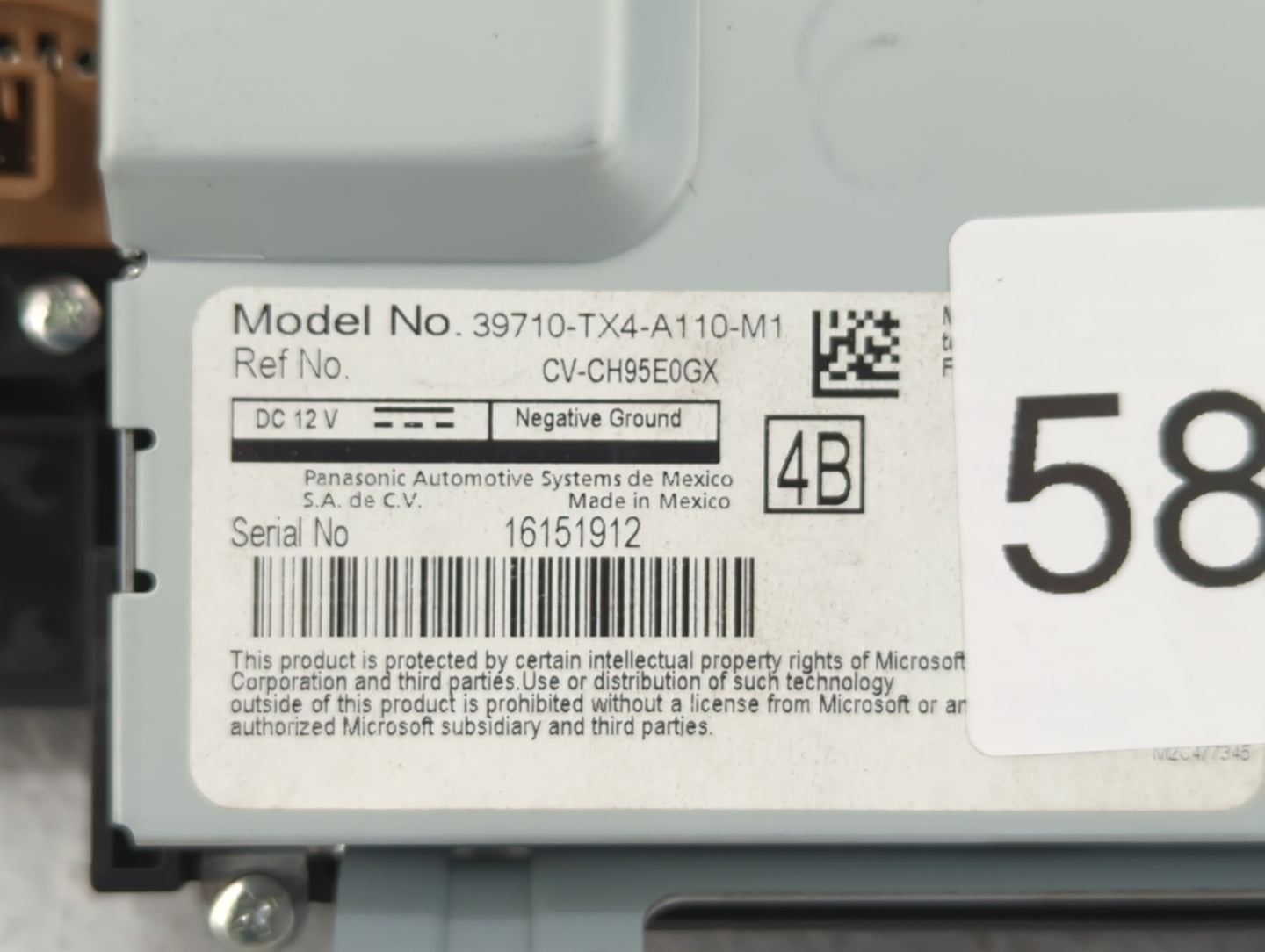 2016-2018 Acura Rdx Information Display Screen - Oemusedautoparts1.com