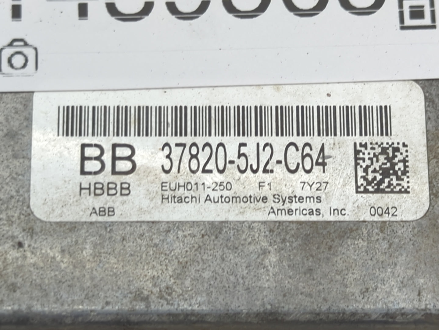2018 Acura Tlx PCM Engine Control Computer ECU ECM PCU OEM P/N:37820-5J2-C64 EUH011-250 Fits OEM Used Auto Parts - Oemusedau