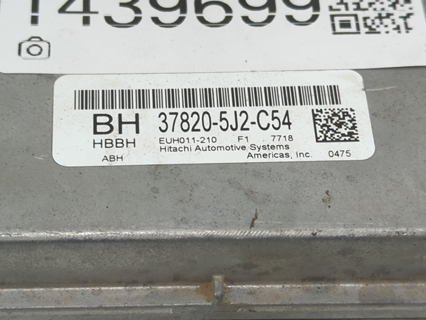 2017-2018 Acura Tlx PCM Engine Control Computer ECU ECM PCU OEM P/N:37820-5J2-C54 EUH011-210 Fits Fits 2017 2018 OEM Used Au