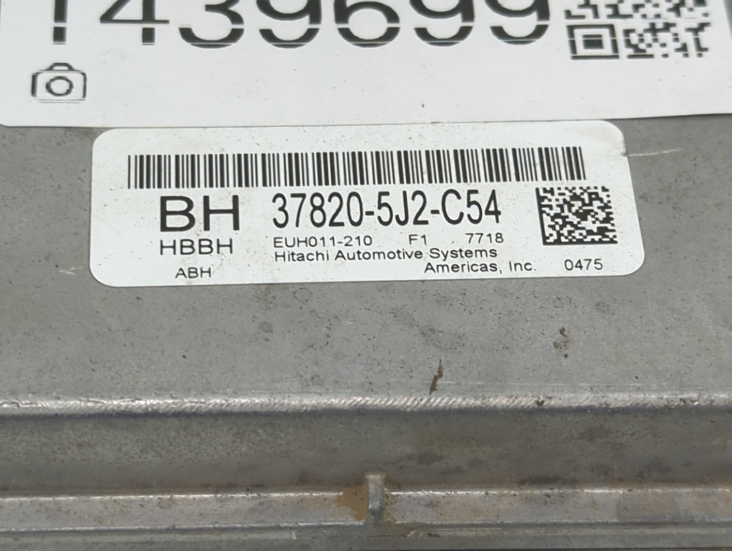 2017-2018 Acura Tlx PCM Engine Control Computer ECU ECM PCU OEM P/N:37820-5J2-C54 EUH011-210 Fits Fits 2017 2018 OEM Used Au