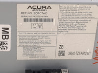2017-2018 Acura Tlx Radio AM FM Cd Player Receiver Replacement P/N:BD7C7AO 39540-TZ3-A610-M1 Fits Fits 2017 2018 OEM Used Au