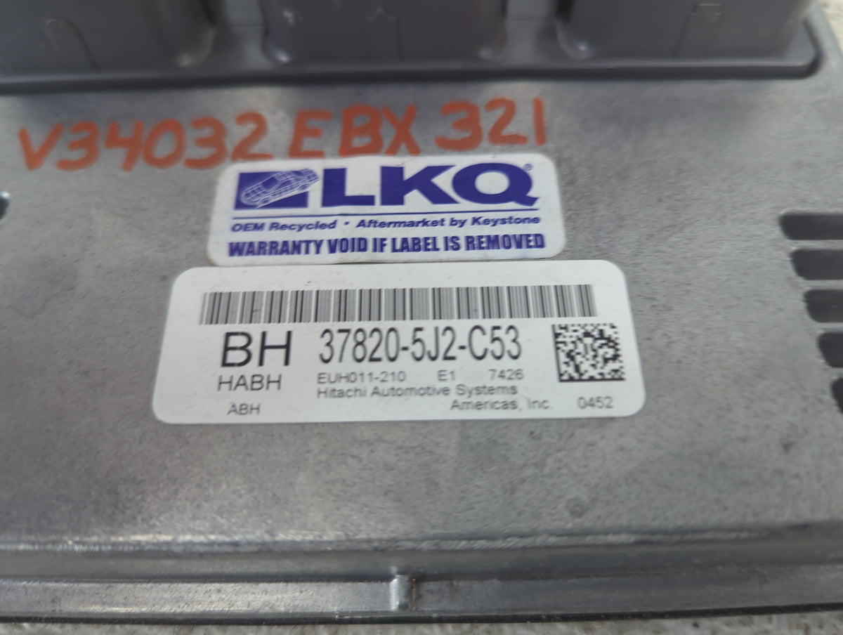 2017-2018 Acura Tlx PCM Engine Control Computer ECU ECM PCU OEM P/N:37820-5J2-C53 EUH011-210 Fits Fits 2017 2018 OEM Used Au