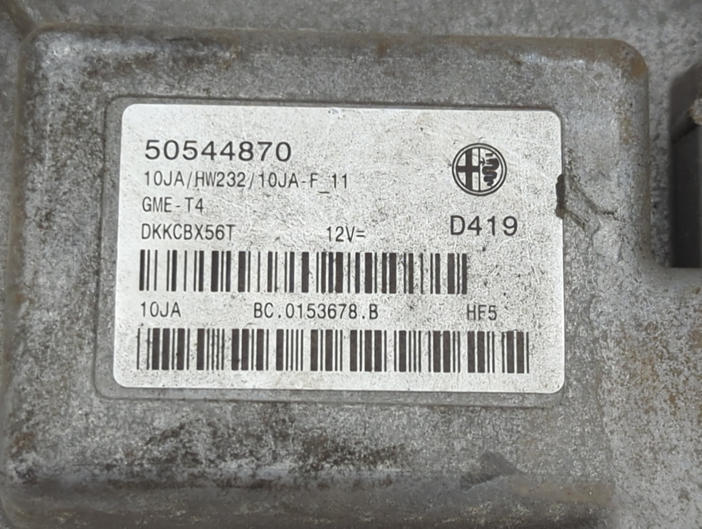 2018 Alfa Romeo Stelvio PCM Engine Control Computer ECU ECM PCU OEM P/N:50544870 10JA/HW232/10JA-F_11, DKKCBX56T Fits Fits 2