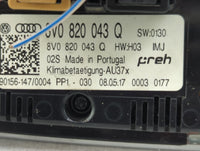2015-2018 Audi A3 Climate Control Module Temperature AC/Heater Replacement P/N:8V0820043Q Fits Fits 2015 2016 2017 2018 OEM 