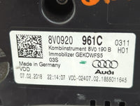 2017-2018 Audi A3 Instrument Cluster Speedometer Gauges P/N:8V0920961C 8V0920961 Miles:118K Fits Fits 2017 2018 OEM Used Aut